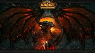 World Of Warcraft Fire Deathwing Red Dragon Wallpaper