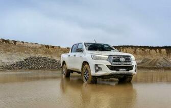 Wallpaper White Water Toyota Pickup Hilux Special Edition