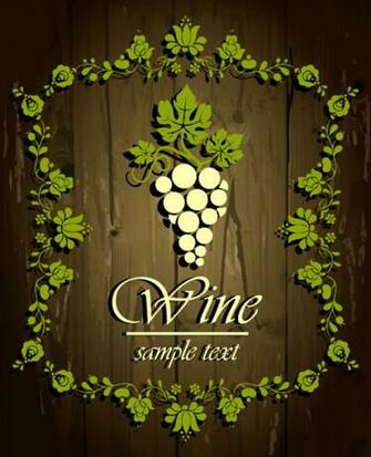 Vintage Wine Border Background