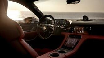 Porsche Taycan Turbo S 4k Interior Wallpaper HD Car