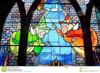 Stained Glass Disney Colorful Stain