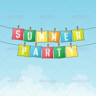 Summer Party Background Decorative