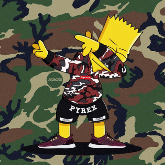Supreme Bart Simpson Wallpaper