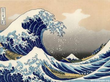 Modern Asian Art Wallpaper Top