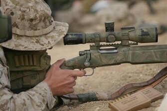 Snipers Desert Usmc Us Marines Corps M40a3 Wallpaper