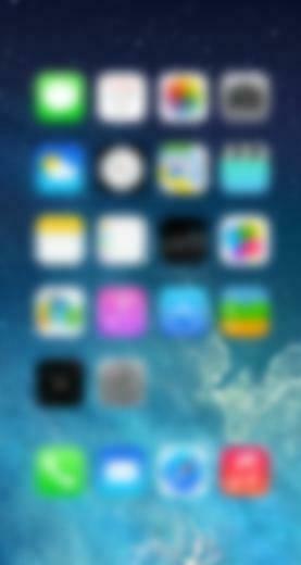 Blurred iPhone 5s Lock Screen Wallpaper