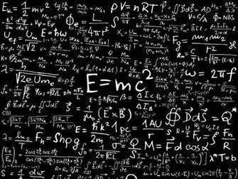 Physics Equation Mathematics Math Formula Poster Science Text