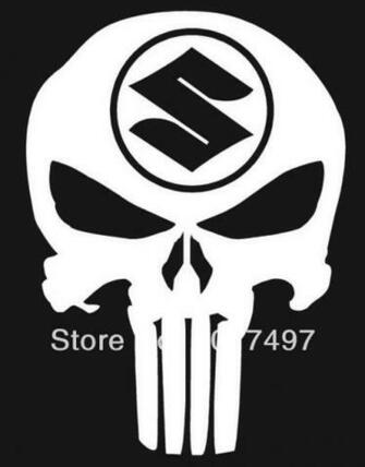 American Flag Punisher Skull Wallpaper Vinyl Car
