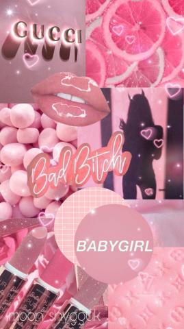 Wallpaper Pink Baddie By Moon
