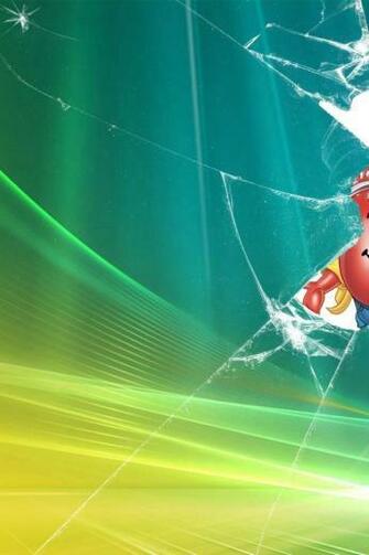 Wallpaper Broken Screen Koolaid Microsoft