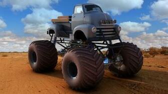 Monster Truck Trucks Wheel Wheels Fw Wallpaper