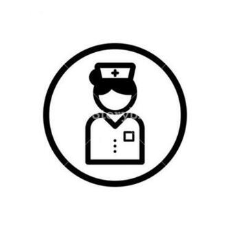 Nurse Icon On A White Background Vector Illustration Royalty