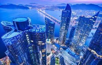 Wallpaper Bridge The Building South Korea Busan Image For