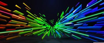 Razer Rainbow Colors Background Ultra HD Desktop