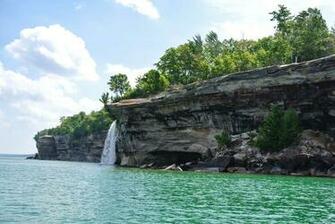 Falls Lake Superior Lakeshore Michigan Northern