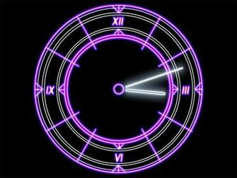 Clock Screensaver Cool Radiant Futuristic