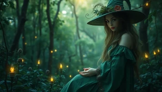 Green Witch Aesthetic Wallpaper