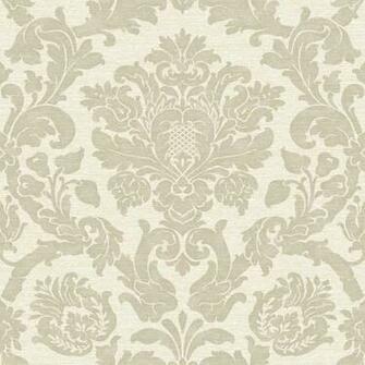 Decor Supplies Cream Beige Glitter V416 Kensington Damask