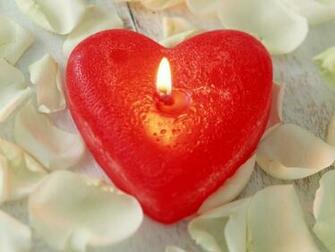 Heart Shaped Candle Desktop Pc And Mac Wallpaper