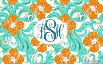 It S A Lilly Pulitzer Computer Background With My Monogram How Cute