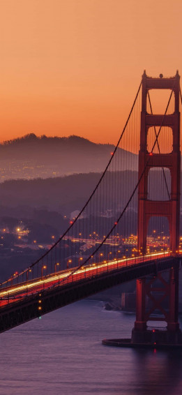 Golden Gate Bridge City Sunset iPhone Wallpaper