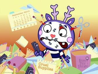 September Wallpaper Calendar Happy Tree Friends
