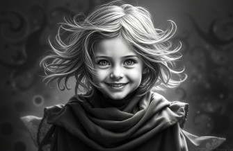 Black And White Girl Wallpaper