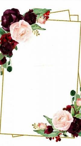 Anne On Frames Borders Background Wedding Invitation