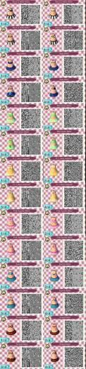 Acnl Female Swimsuit Collection By Qr Codez