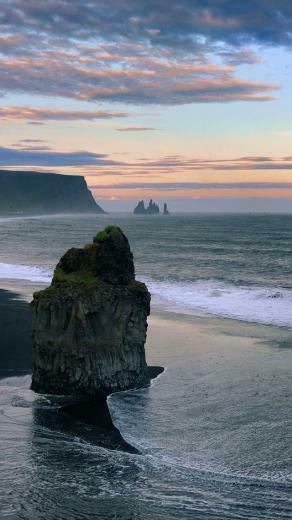 iPhone Wallpaper HD Iceland Beach Background