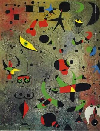 Constellation Awakening At Dawn Joan Miro Wallpaper Image