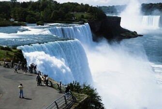 Enjoying Niagara Falls Evening Night
