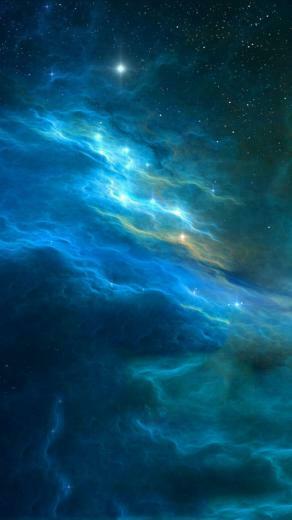 Blue Universe iPhone Plus And Wallpaper