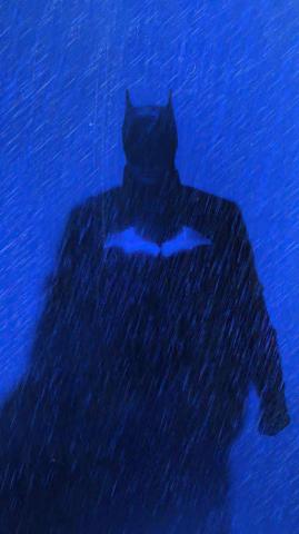 The Batman Blue iPhone Wallpaper