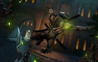 Wallpaper Genji Overwatch Blizzard Shimada Warrior Mask