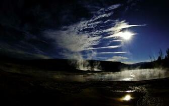 Yellowstone Lower Mammoth Wallpaper Background