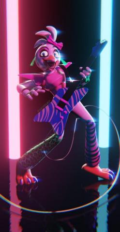 Glamrock Chica Model Render Blender Eevee R Fivenightsatfreddys