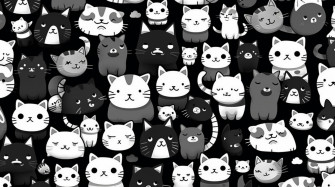 Cute Black And White Wallpaper