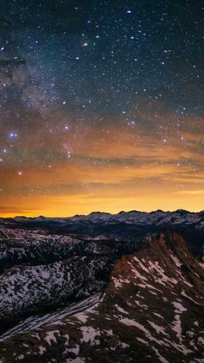 Yosemite Wallpaper Space 5k Forest Stars