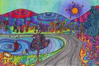 Trippy Landscape Wallpaper