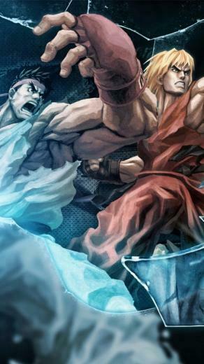 Street Fighter Ryu And Ken iPhone Plus Wallpaper