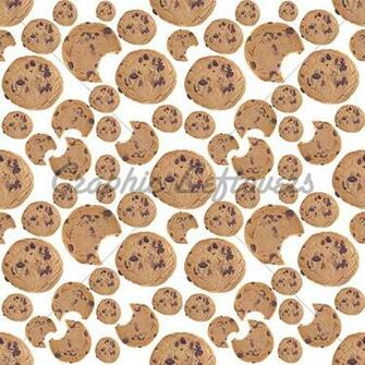 Chocolate Chip Cookie Seamless Background Gl Stock Image