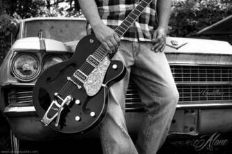 Alone Boy With Guitar High Definition Wallpaper Black And White