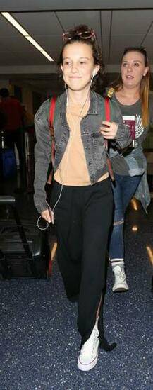 Millie Bobby Brown Arrives At Lax Airport Gotceleb
