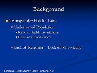 Female To Male Ftm Transgender Gynecological And Sexual Health