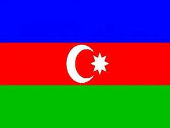 Azerbaijan Falg And Map Pictures Image