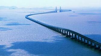 Bridge Desktop Wallpaper China Donghai Background