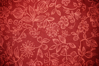 Red Fabric With Floral Pattern Texture Picture Wallpaper