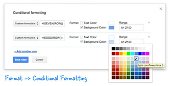 Color Alternate Rows In Google Sheets