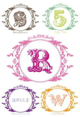 Weddingchicks Bies Custom Monograms Vintage Monogram